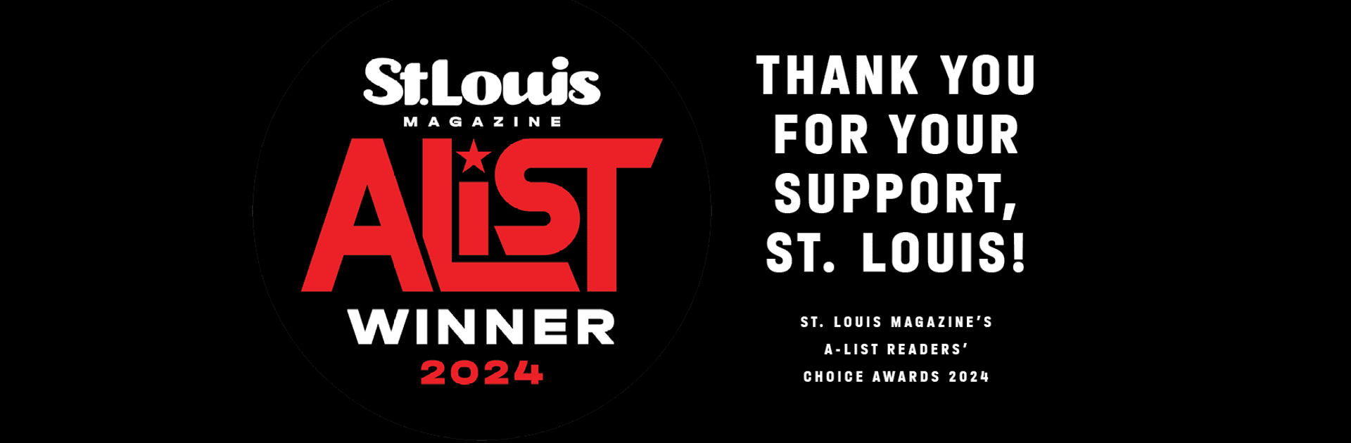 St. Louis Magazine - STL AList Winner 2024